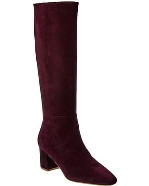 L'Agence Eugenie Suede Boot - Red