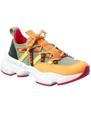 Christian Louboutin Trailnrun Suede & Mesh Trainer - Grey