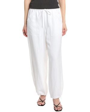 Rag & Bone Adina Linen-Blend Pant - White