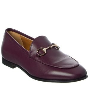 Gucci Jordaan Leather Loafer - Purple