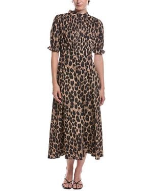 Moonsea Midi Dress - Brown