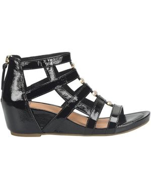 Söfft Rio Patent Sandal - Black