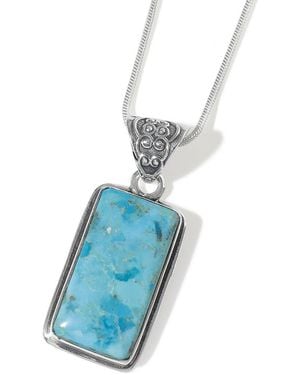 TIRAMISU Plated 11.50 Ct. Tw. Mohave Statement Necklace - Blue
