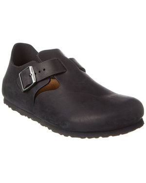 Birkenstock London Bs Narrow Leather Clog - Black