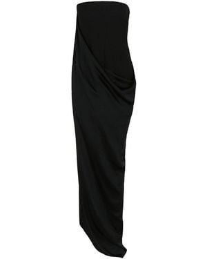 Ferragamo Sleeveless Twofer Gown - Black