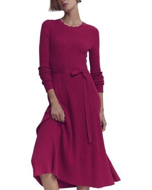 Boden Isobel Knitted Midi Dress - Purple