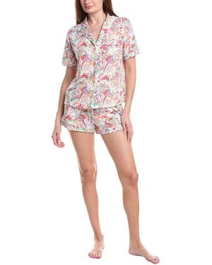 Vera Bradley 2Pc Notch Collar Top & Short Set - Red