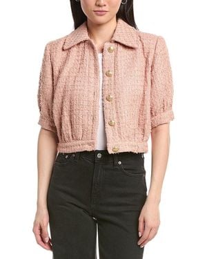 L'Agence Cove Crop Jacket - Pink