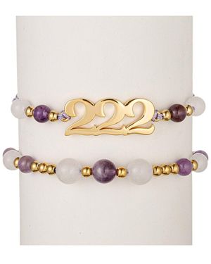 Eye Candy LA Gemstone Bracelet Set - Natural