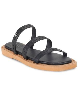 Frye Faye Strappy Slide Leather Sandal - Blue