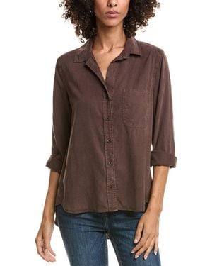 Bella Dahl Shirt Tail Button Down - Brown