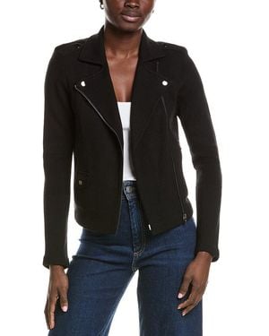 Minnie Rose Knit Moto Jacket - Black