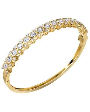 Lab Grown Diamonds 18K Over 3.49 Ct. Tw. Lab-Grown Diamond Bangle Bracelet - Metallic