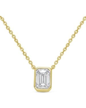 Diana M. Jewels Diana M. 14K 2.00 Ct. Tw. Lab-Grown Diamond Pendant Necklace - Metallic