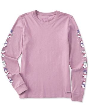 Life Is Good. Crusher T-Shirt - Pink