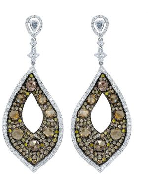 Diana M. Jewels Fine Jewelry 18k 10.28 Ct. Tw. Diamond Earrings - Metallic