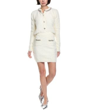 Fate Fuzzy Eyelash Skirt - White