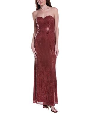 Rene Ruiz Sequin Gown - Red