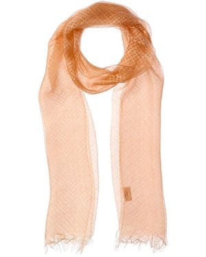Saachi Cvst 1667 Flesh Tint Silk Scarf - Pink