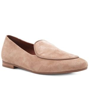Aquatalia Calandra Waterproof Suede Loafer - Pink