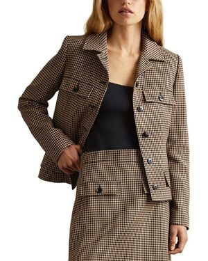 Reiss Lena Casual Jacket - Brown