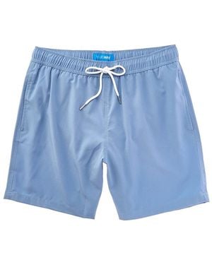 Blue Wave Stretch Swim Short - Blue