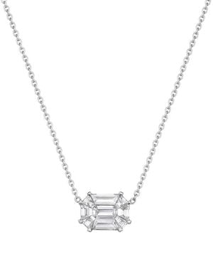 Forever Creations USA Inc. Forever Creations 14K 0.43 Ct. Tw. Diamond Illusion Necklace - Metallic
