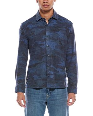 Stone Rose Technical Performance Fleece Shirt - Blue