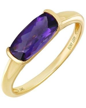 Bony Levy 14K Color 14K 1.20 Ct. Tw. 1 Amethyst Stackable Ring - Blue