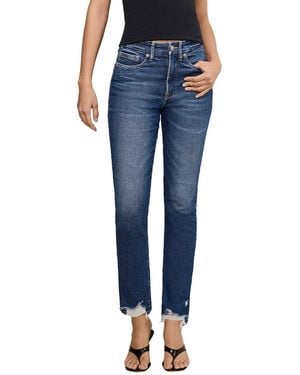 GOOD AMERICAN Plus Good Legs Straight Jean - Blue