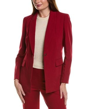 Anne Klein Peak Lapel Jacket - Red