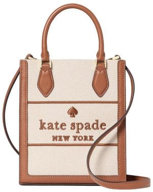 Kate Spade Ellie Mini Canvas & Leather Tote - Pink