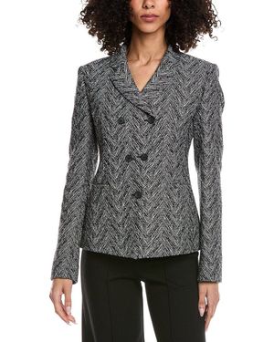 BOSS Boss Jiarna Linen-Blend Jacket - Grey