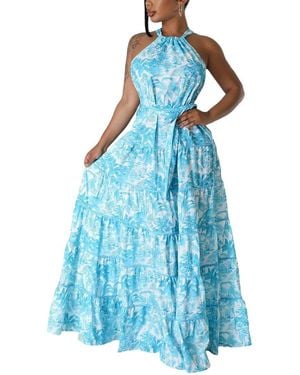 Emma way Maxi Dress - Blue