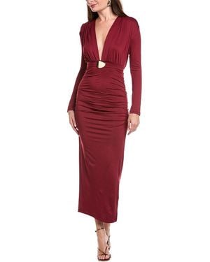 IPPONELLI Belted Maxi Dress - Red