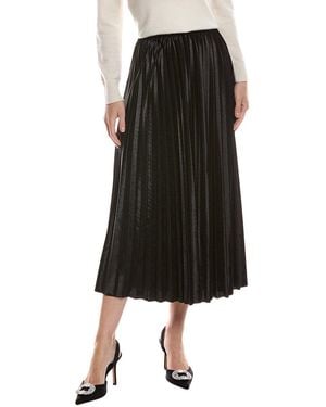 Anne Klein Pull-On Pleated Skirt - Black