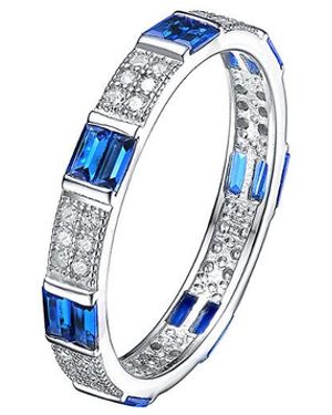 Genevive Jewelry Cz Ring - Blue