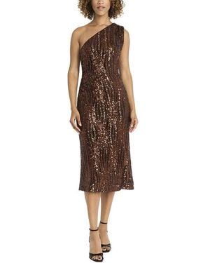 Maggy London Midi Dress - Brown