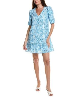 Sail To Sable Mini Dress - Blue