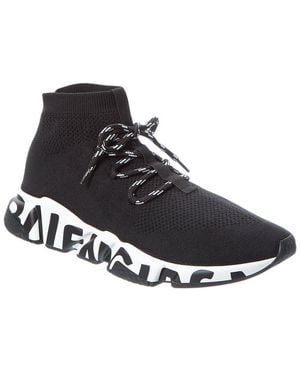 Balenciaga Speed Lt Lace-Up Trainer - Black