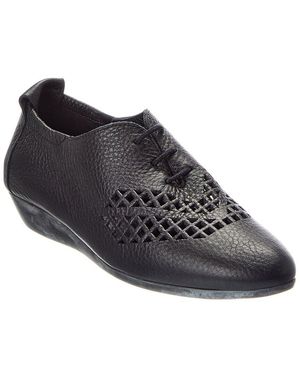 Arche Onybye Leather Flat - Black