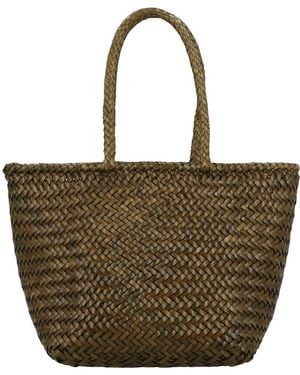 Dragon Diffusion Grace Small Leather Shoulder Bag - Brown