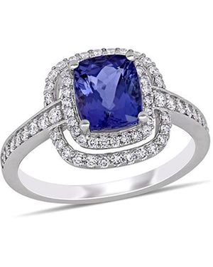Diamond Select Cuts 14k 2.63 Ct. Tw. Diamond & Tanzanite Ring - Blue