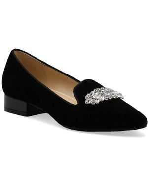 Adrienne Vittadini Palo Velvet Loafer - Black