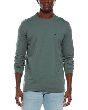 BOSS Solid Long Sleeve T-Shirt - Green