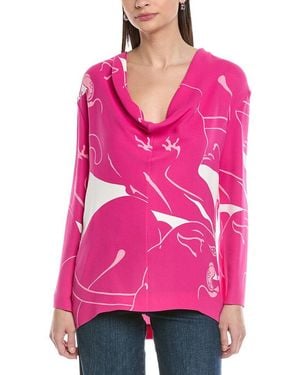 Valentino Convertible Silk Top - Pink