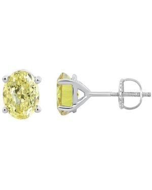 Brilliant Bloom 14K 2.00 Ct. Tw. Lab-Grown Diamond Stud Earrings - White