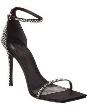 SCHUTZ SHOES Jenna Satin Sandal - Metallic