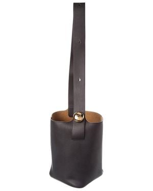 Loewe Pebble Leather Bucket Bag - Black