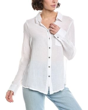 Michael Stars Ernie Button Down Shirt - White